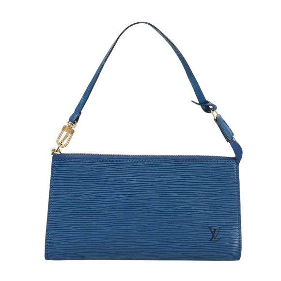 LOUIS VUITTON Epi Pochette Accessoires Pouch Vintage Blue M52985 LV Auth bs19703 - Picture 13 of 16